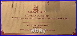 Balsam Hill 7 ft Silverado Slim Christmas Tree withCandlelight LED Lights Clear