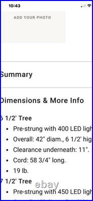 Balsam Hill Alpine Balsam Fir Tree 6.5FT PRE-LIT Balsam Hill Alpine Balsam Fir Tree 6.5FT PRE-LIT