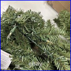 Balsam Hill Berkshire Mountain Fir 10 Ft Garland Candlelight LED Open $239