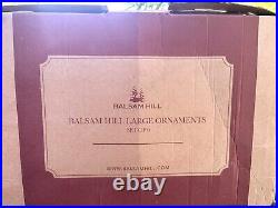 Balsam Hill Brilliant Bordeaux Jumbo Ornaments Set of 6 4002150