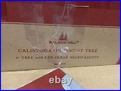 Balsam Hill Calistoga Ornament Christmas Tree 6 ft Micro LED $499