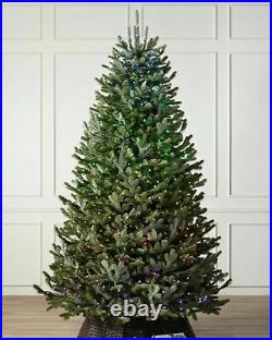 Balsam Hill Christmas Tree 7.5′ BH Fraser Fir Tree Candlelight Clear LED