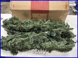 Balsam Hill Classic Blue Spruce 10 Foot Garland (2-PACK) Candlelight LED Open Bo