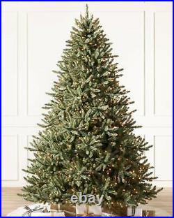 Balsam Hill Classic Blue Spruce 7.5 Feet Christmas Tree Candlelight Clear LED
