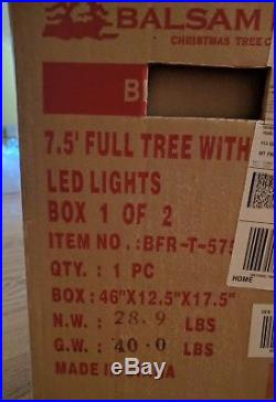 Balsam Hill Fir Pre-lit LED Artificial Christmas Tree, 7.5 Feet Tall