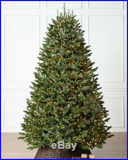 Balsam Hill Fraser Fir Narrow Tree 7.5×52 with Clear Light with storage bag