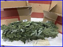 Balsam Hill Fraser Fir unlit 10 Foot Garland $299 Christmas Garland. 2-PACK