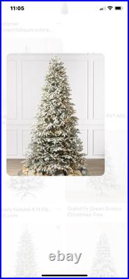 Balsam Hill Frosted Fraser Fir 7.5ft Christmas Tree