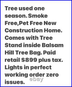 Balsam Hill Frosted Frasier Fir 7.5ft Tree With Clear Lights