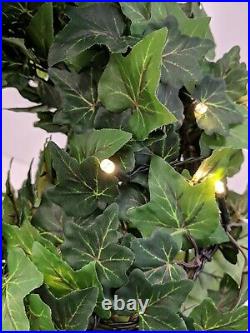 Balsam Hill LED Ivy Swirl Topiary, Discontinued, 46 tall x 9 wide, NewithOpen