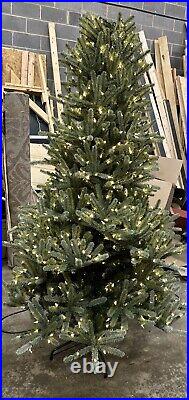 Balsam Hill Nantucket Blue Spruce Color+Clear Prefluffed Tree 6.5 Ft OPEN
