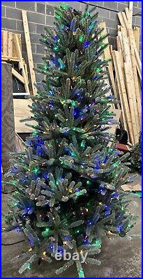 Balsam Hill Nantucket Blue Spruce Color+Clear Prefluffed Tree 6.5 Ft OPEN