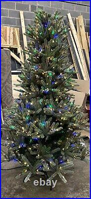 Balsam Hill Nantucket Blue Spruce Color+Clear Prefluffed Tree 6.5 Ft OPEN