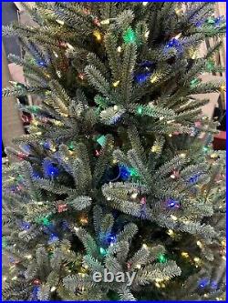Balsam Hill Nantucket Blue Spruce Color+Clear Prefluffed Tree 6.5 Ft OPEN