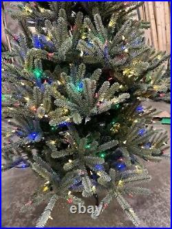 Balsam Hill Nantucket Blue Spruce Color+Clear Prefluffed Tree 6.5 Ft OPEN