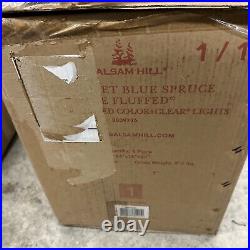 Balsam Hill Nantucket Blue Spruce Color+Clear Prefluffed Tree 6.5 Ft OPEN