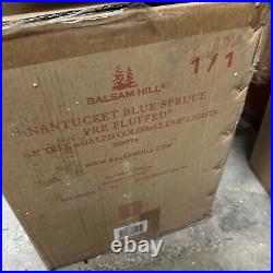 Balsam Hill Nantucket Blue Spruce Color+Clear Prefluffed Tree 6.5 Ft OPEN