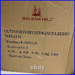 Balsam Hill Outdoor Hydrangea Berry Foliage 28 NEW 6 Wide $139
