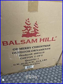Balsam Hill Outdoor Merry Christmas Giant Ornaments Set of 2 NEWithOpen $499 Set 2
