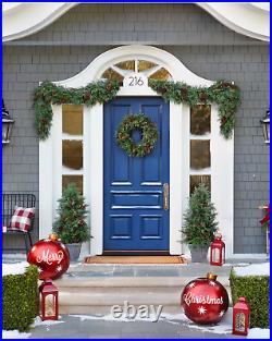 Balsam Hill Outdoor Winter Evergreen Foliage Garland LED Lights10 Ft 2-PACK