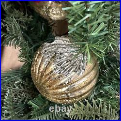 Balsam Hill Pine Peak 28 Wreath Open Box (Box damage/Broken Ornament) $199-Retu