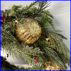 Balsam Hill Pine Peak Holiday Wreath 28 NEWithOpen box $199 Item 4002140