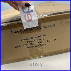 Balsam Hill Pine Peak Holiday Wreath 28 NEWithOpen box $199 Item 4002140