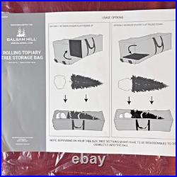 Balsam Hill Rolling Multi-purpose Christmas Tree Storage Bag 15 x 15 x 55 NEW