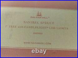 Balsam Hill Sanibel Spruce 7' Tree with Candlelight LED Lights Tree and Stand ONLY
