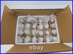 Balsam Hill Set of 24 Gold Mercury Glass Mini Ornaments 4 ea of 6 Shapes