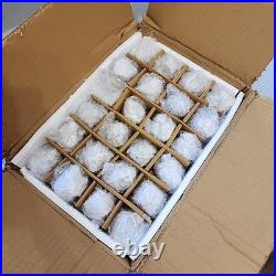 Balsam Hill Set of 24 Light Blue Mercury Glass Mini Ornaments 4ea of 6 Shapes