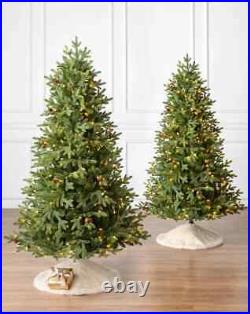 Balsam Hill Set of 2 Greenwich Estates Pine 3' with Candlelight LED Light