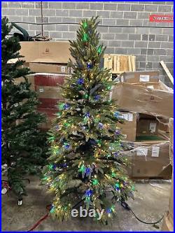 Balsam Hill Silverado Slim 7 Foot Color+ Clear LED Easy Plug Open $999