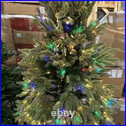 Balsam Hill Silverado Slim 7 Foot Color+ Clear LED Easy Plug Open $999