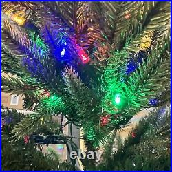 Balsam Hill Silverado Slim 7 Foot Color+ Clear LED Easy Plug Open $999
