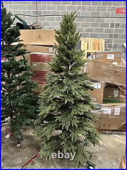 Balsam Hill Silverado Slim 7 Foot Color+ Clear LED Easy Plug Open $999
