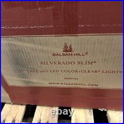 Balsam Hill Silverado Slim 7 Foot Color+ Clear LED Easy Plug Open $999