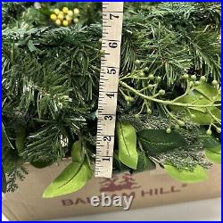 Balsam Hill White Berry Cypress Foliage 28 prelit Battery operated-LIGHT ISSUE