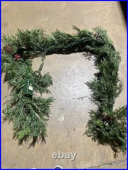 Balsam Hill Winter Evergreen Garland 10 Ft 4-PACK $529 Open Free Shipping