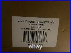 Balsam Hill Winter Evergreen Garland 10 Ft 4-PACK $529 Open Free Shipping
