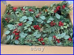 Balsam Hill Winter Meadow Garland 2-PACK 10 ft Christmas Garland Artificial $499