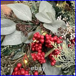 Balsam Hill Winter Meadow Garland 2-PACK 10 ft Christmas Garland Artificial $499