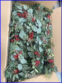 Balsam Hill Winter Meadow Garland 2-PACK 10 ft Christmas Garland Artificial $499