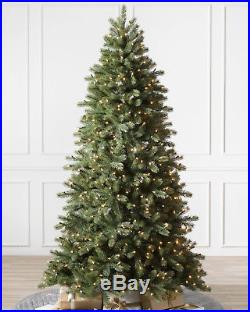 Balsam Hill Woodland Spruce Flip Tree 7′ ft Narrow 46 Clear with Easy Plug New