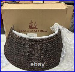 Balsam Hill Woven Tree Collar Chestnut Brown LARGE 12×33 $229