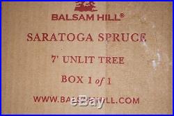 Balsam Hills Realistic 7 Foot Unlighted Saratoga Spruce Christmas Tree