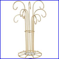 Bard’s 9 Arm Gold-toned Ornament Stand, 12 H x 6.75 W x 6.75 D