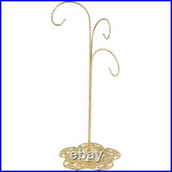 Bard’s Filigree 3 Arm Gold-toned Ornament Stand, 12.75 H x 5 W x 5 D