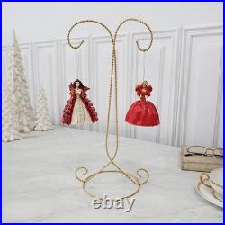 Bard's Twisted 2 Tier Gold-toned Ornament Stand, 14 H x 6.5 W x 5.25 D Bard's Twisted 2 Tier Gold-toned Ornament Stand, 14 H x 6.5 W x 5.25 D