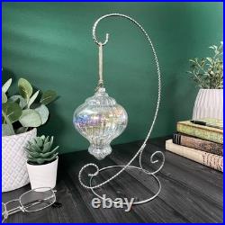 Bard's Twisted Silver Ornament Stand, Large, 12.25 H x 5.5 W x 7.5 D
